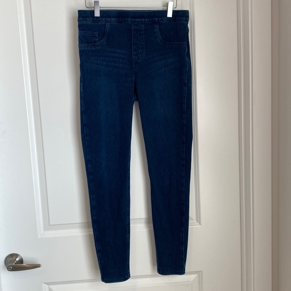 SPANX Stretch Denim Leggings SIZE MEDIUM EUC